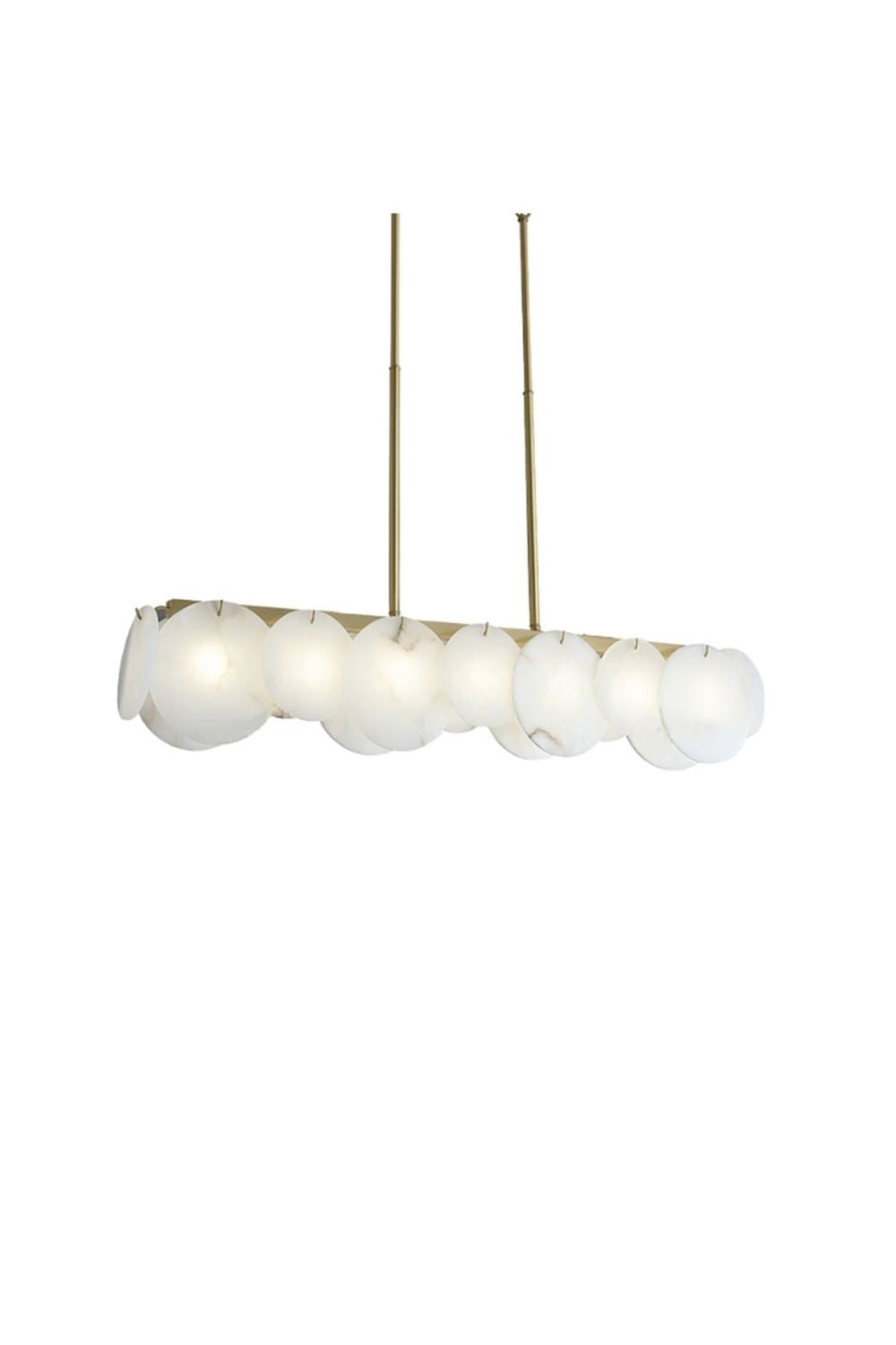 Modern Alabaster Linear Chandelier | morylighting