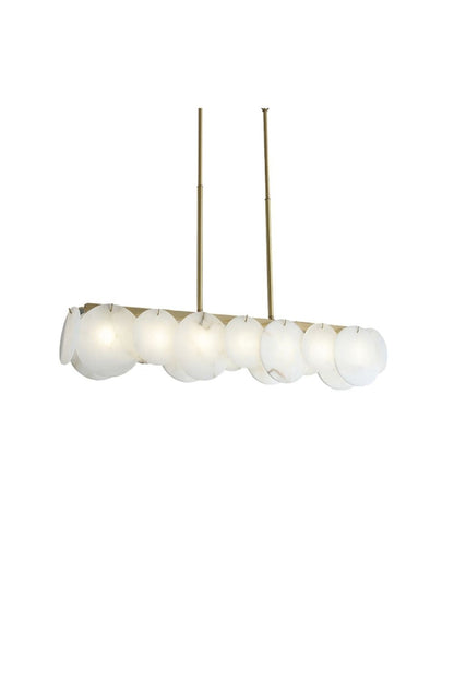Modern Alabaster Linear Chandelier | morylighting