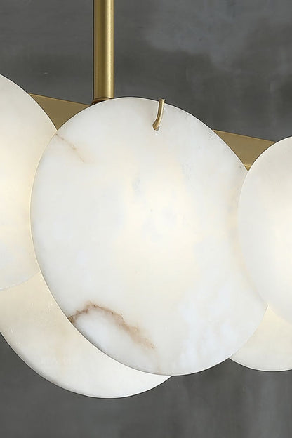 Modern Alabaster Linear Chandelier - view 11 | morylighting