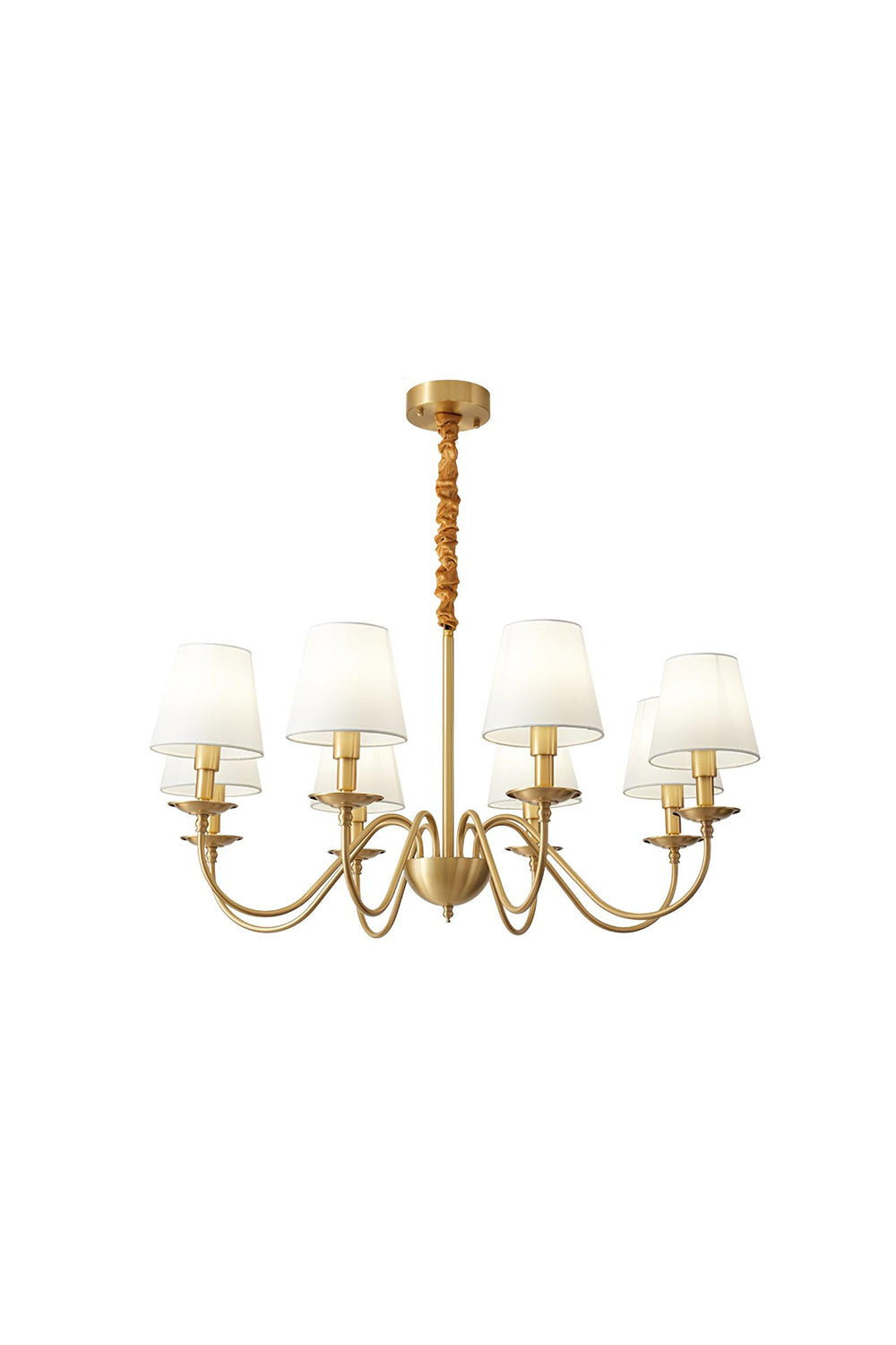 Modern Brass Fabric Chandelier | morylighting