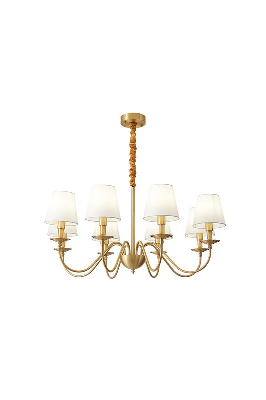 Modern Brass Fabric Chandelier | morylighting