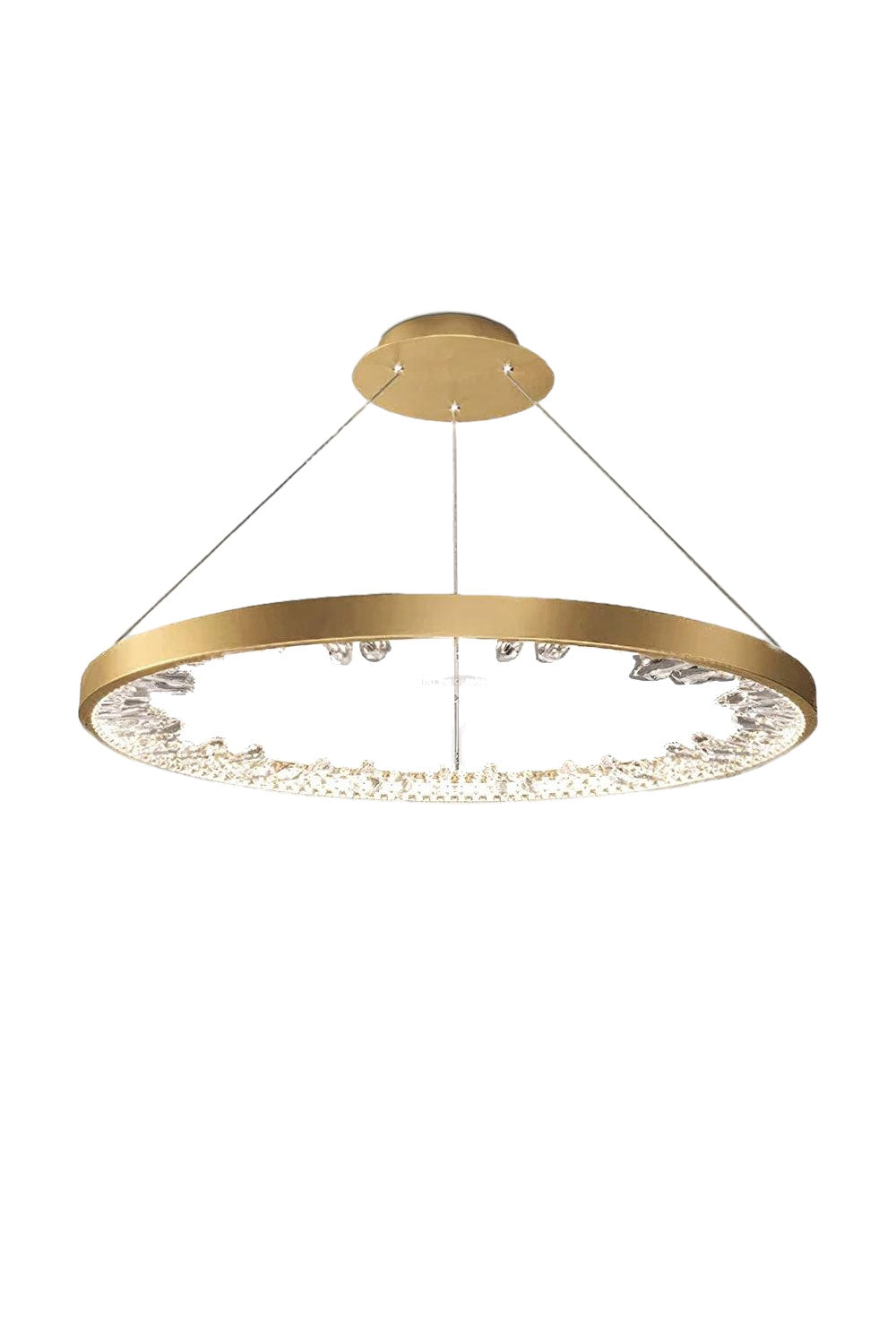Modern Halo Crystal Ring Chandelier | morylighting