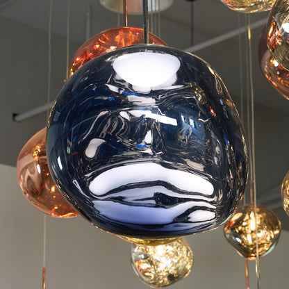 Multi Lava Round Chandelier