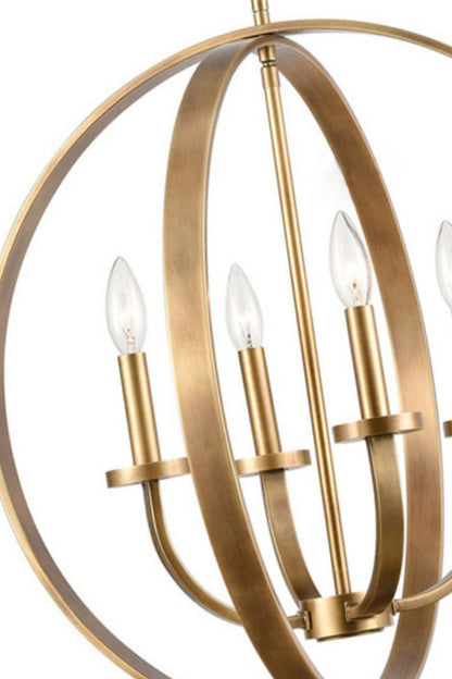 Modern Round Lantern Chandelier - view 13 | morylighting
