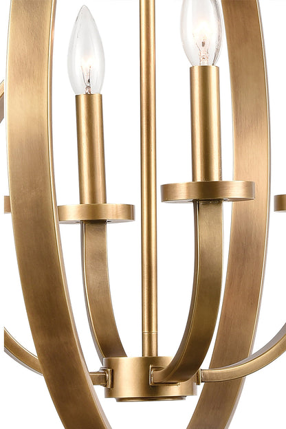 Modern Round Lantern Chandelier - view 15 | morylighting