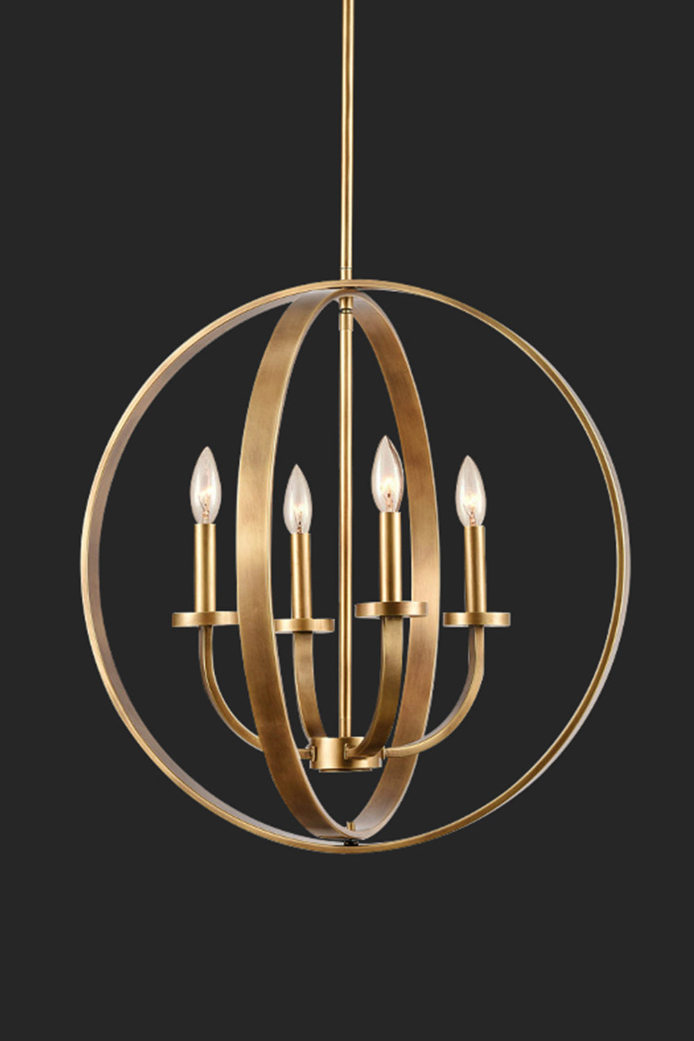 Modern Round Lantern Chandelier - view 12 | morylighting