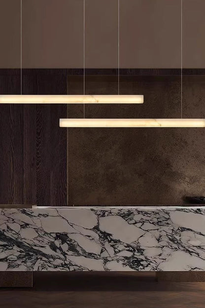 New Chinese Style Simple Natural Marble Chandelier - view 5 | morylighting