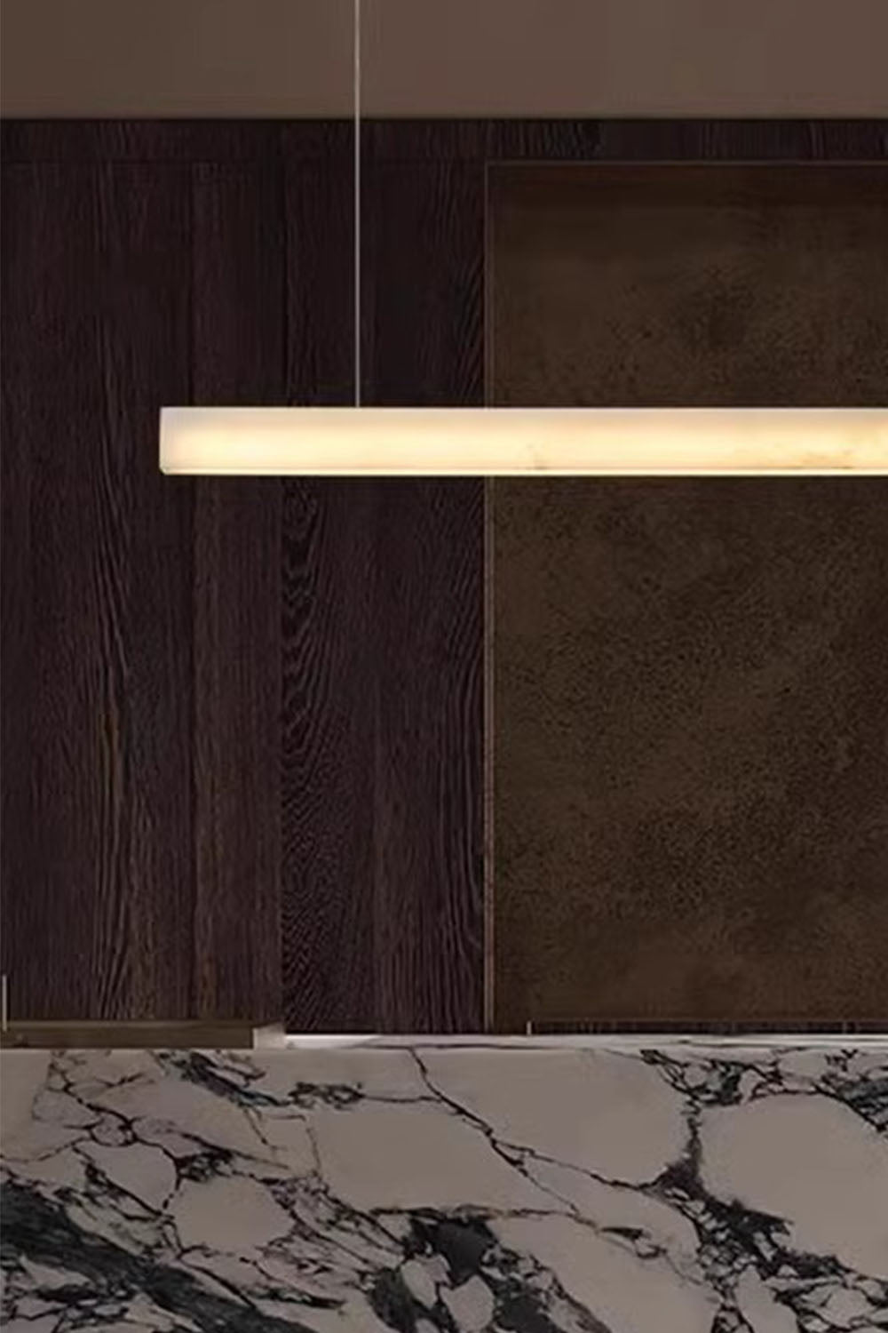 New Chinese Style Simple Natural Marble Chandelier - view 7 | morylighting
