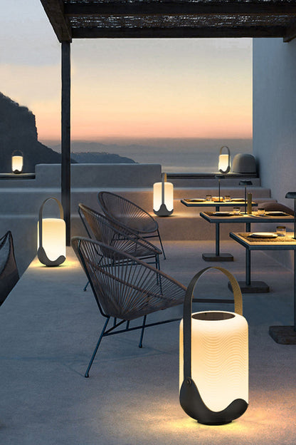 Modern Simple Portable Cylindrical Outdoor Rechargeable Table Lamp - view 5 | morylighting