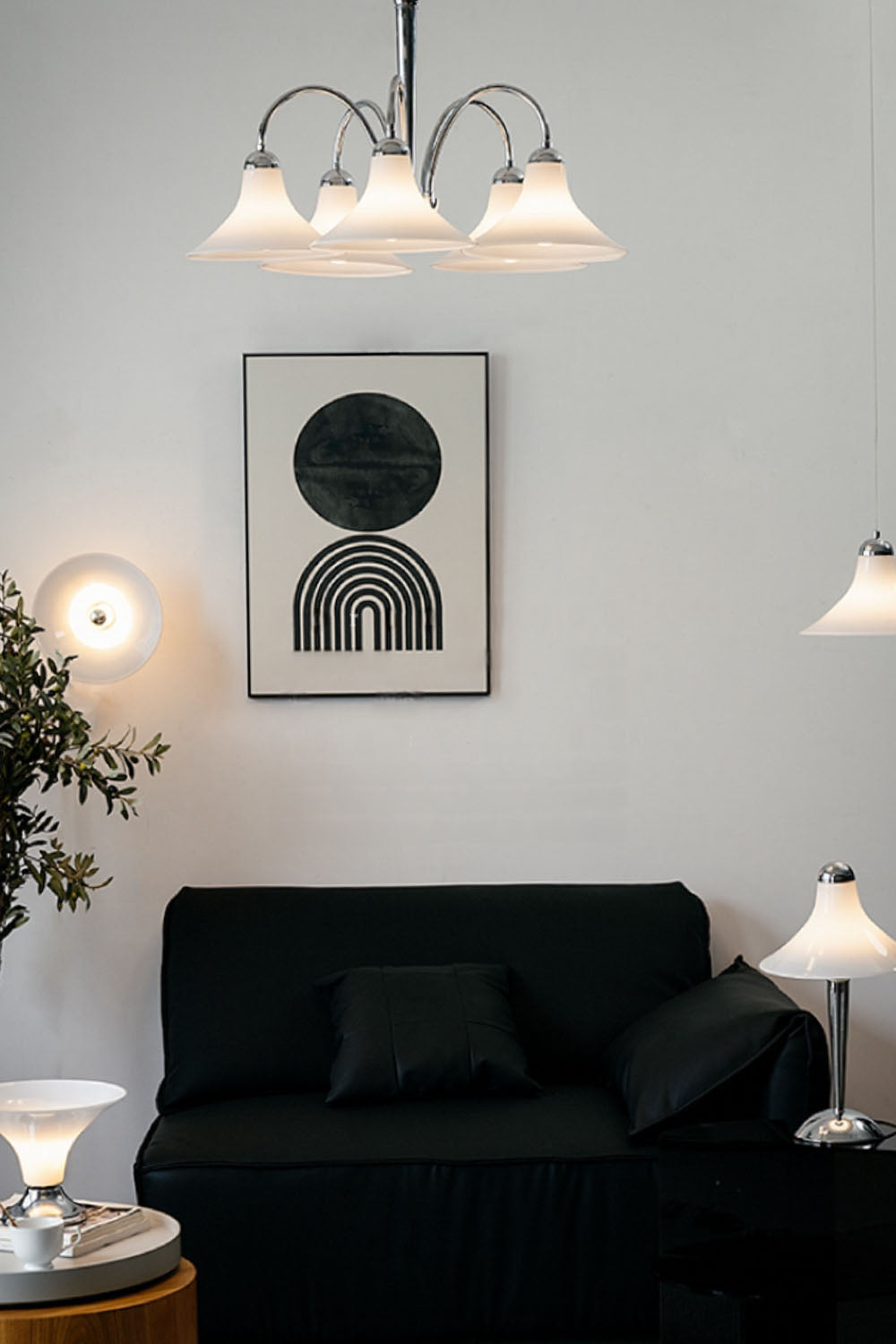 Modern Trumpet Glass Chandelier - view 5 | morylighting