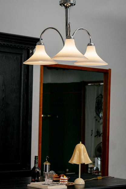 Modern Trumpet Glass Chandelier - view 2 | morylighting