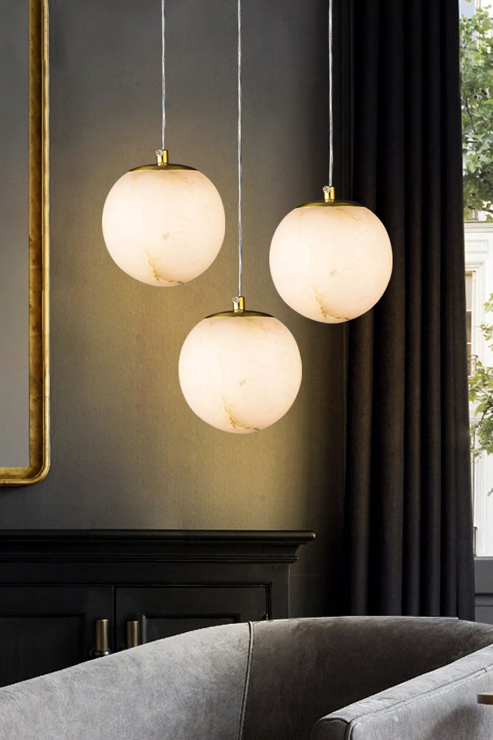 Moon Alabaster Pendant Lamp - morylighting