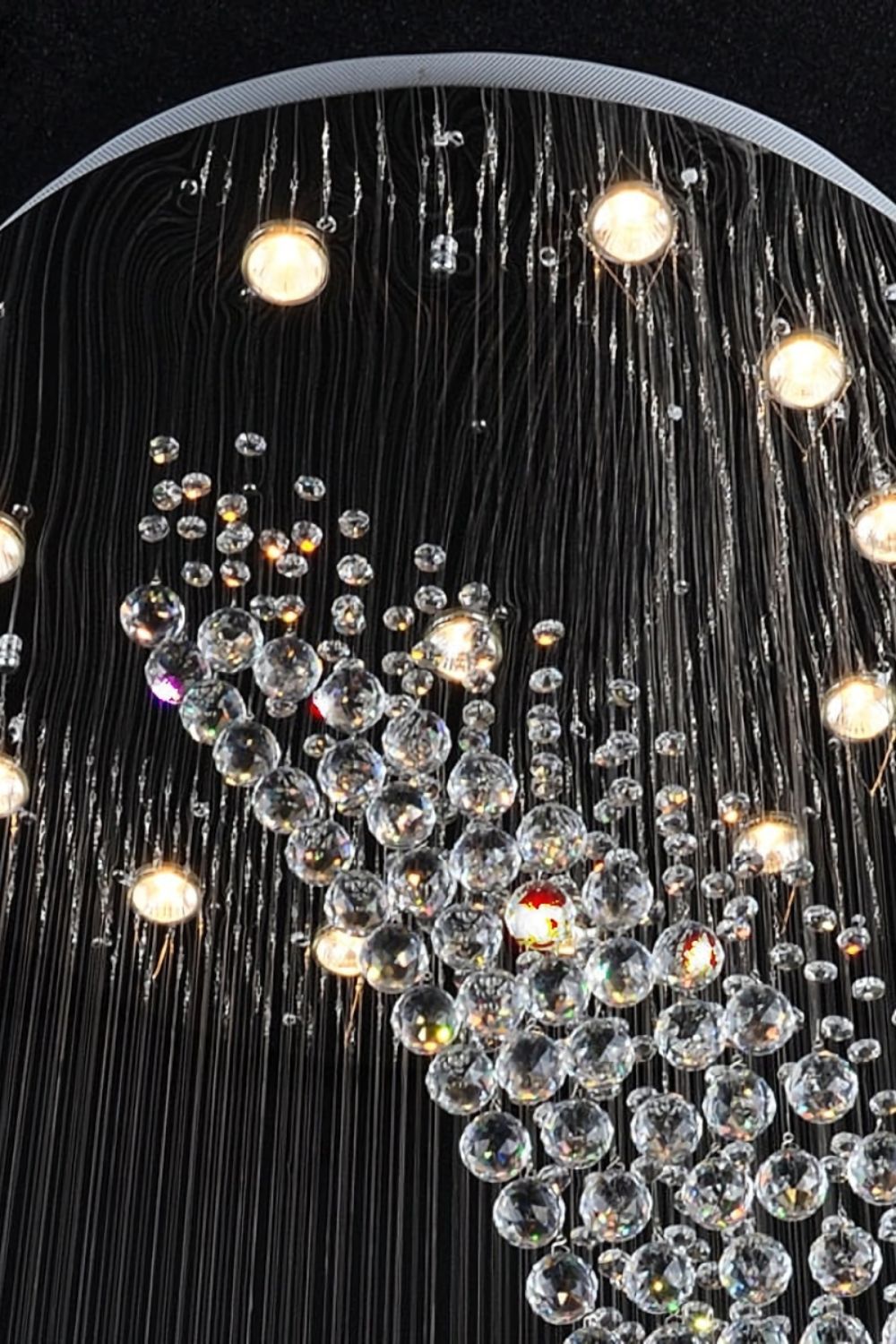 Moon Shaped Curved Crystal Chandelier - morylighting