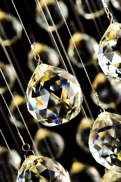 Moon Shaped Curved Crystal Chandelier - morylighting