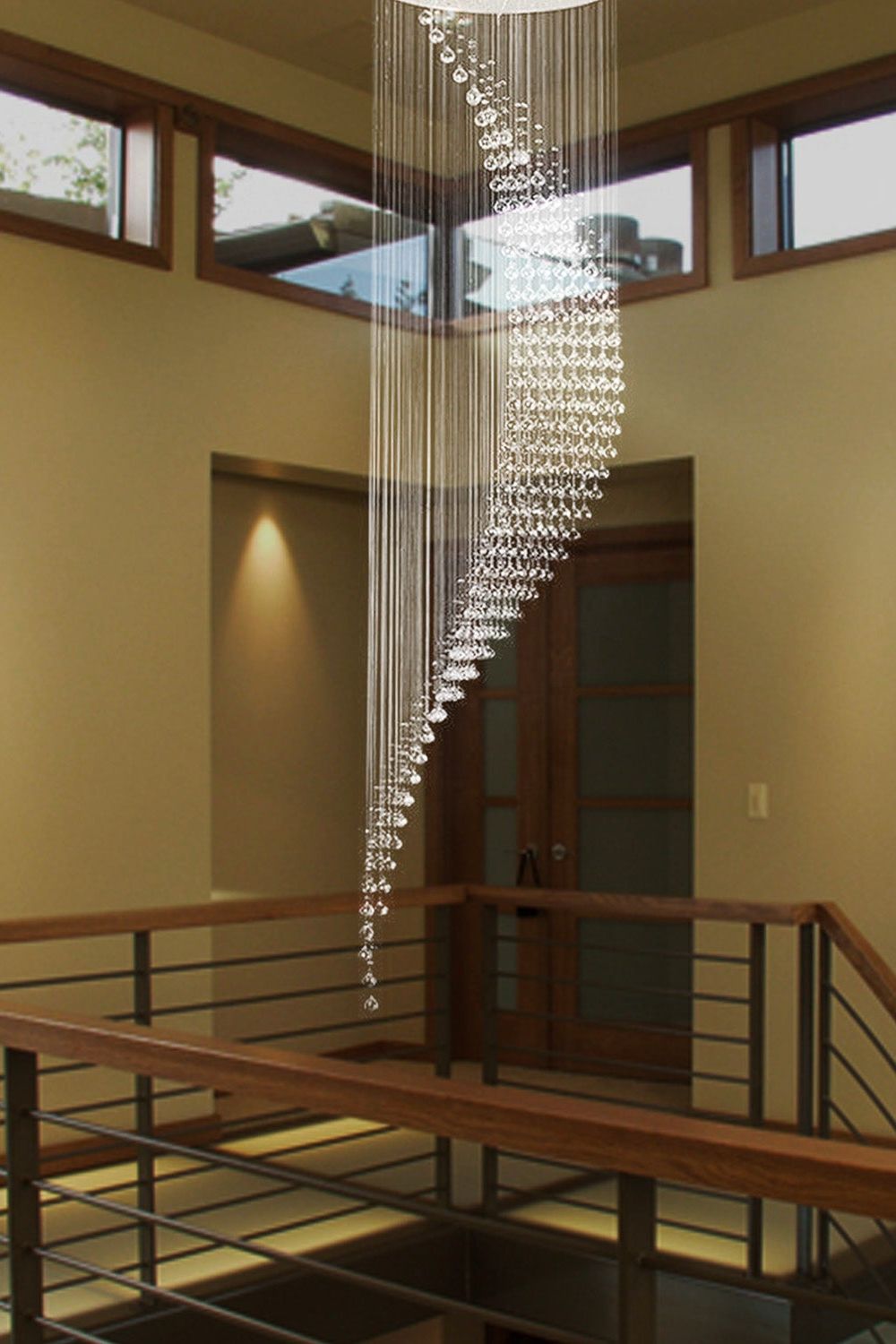Moon Shaped Curved Crystal Chandelier - morylighting