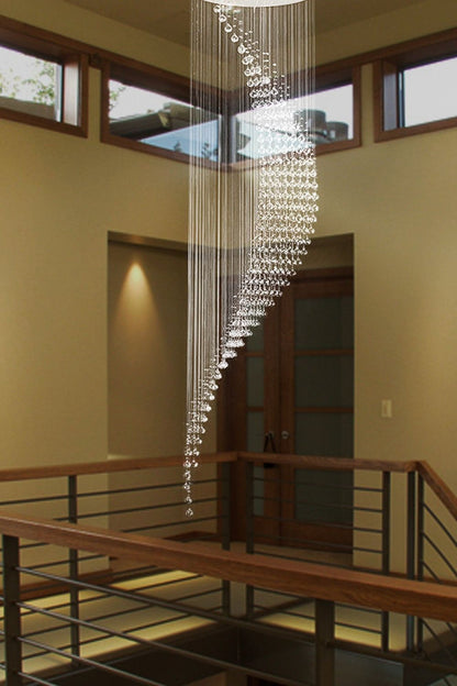 Moon Shaped Curved Crystal Chandelier - morylighting