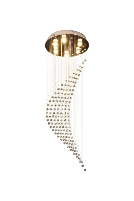Moon Shaped Curved Crystal Chandelier - morylighting