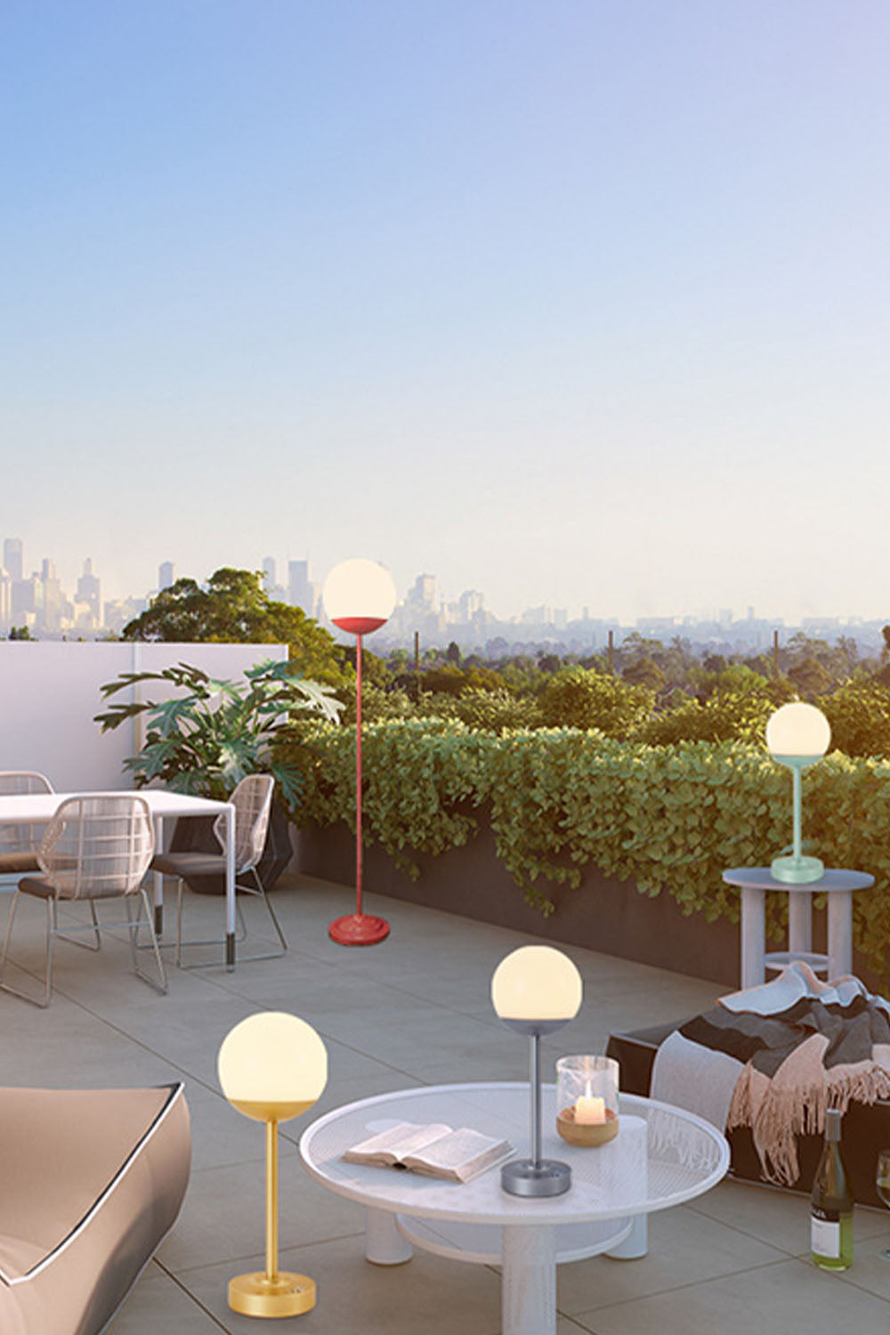 Mooon Outdoor Rechargeable Table Lamp - view 15 | morylighting