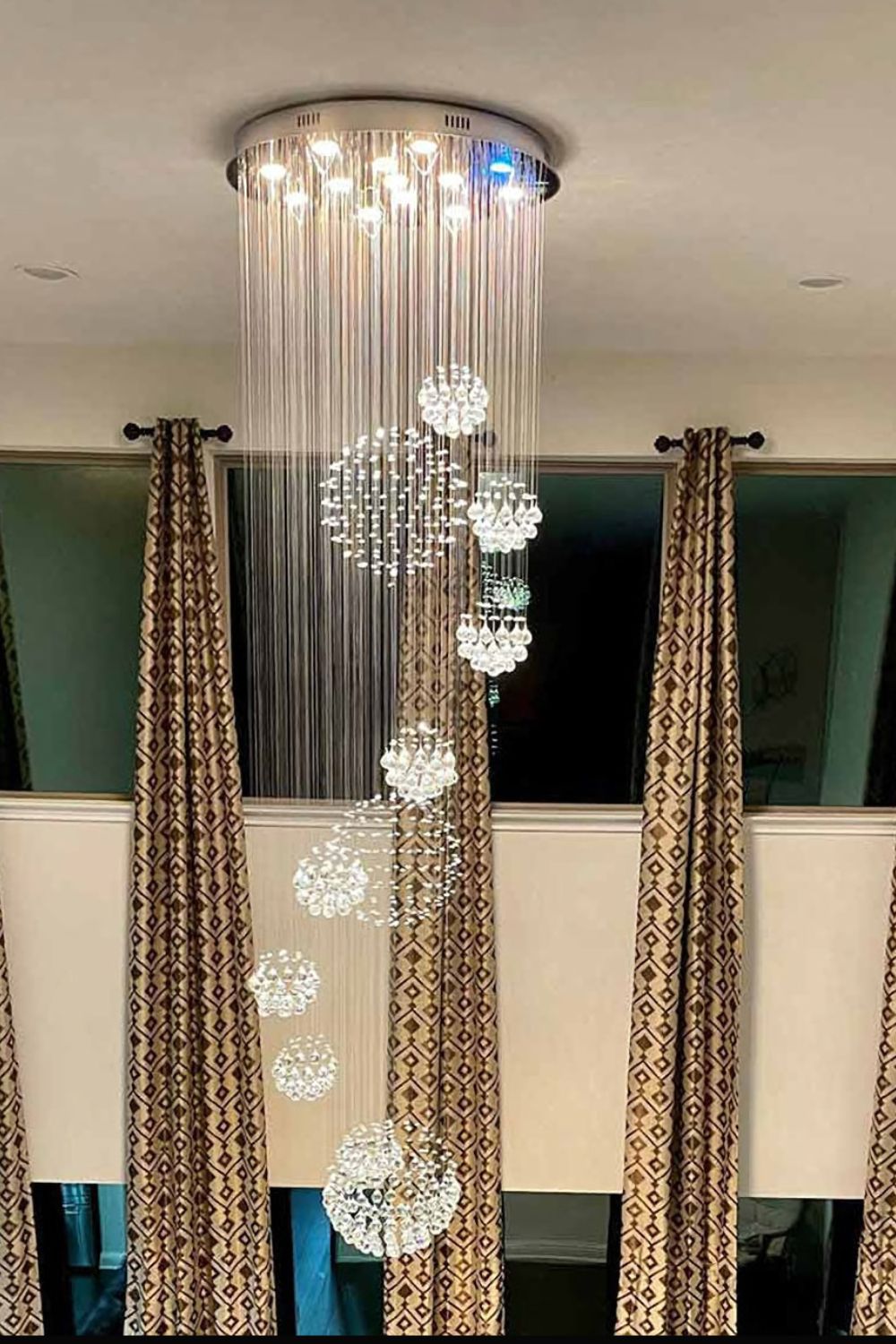 Multi-Balls Chrome Crystal Chandelier - morylighting