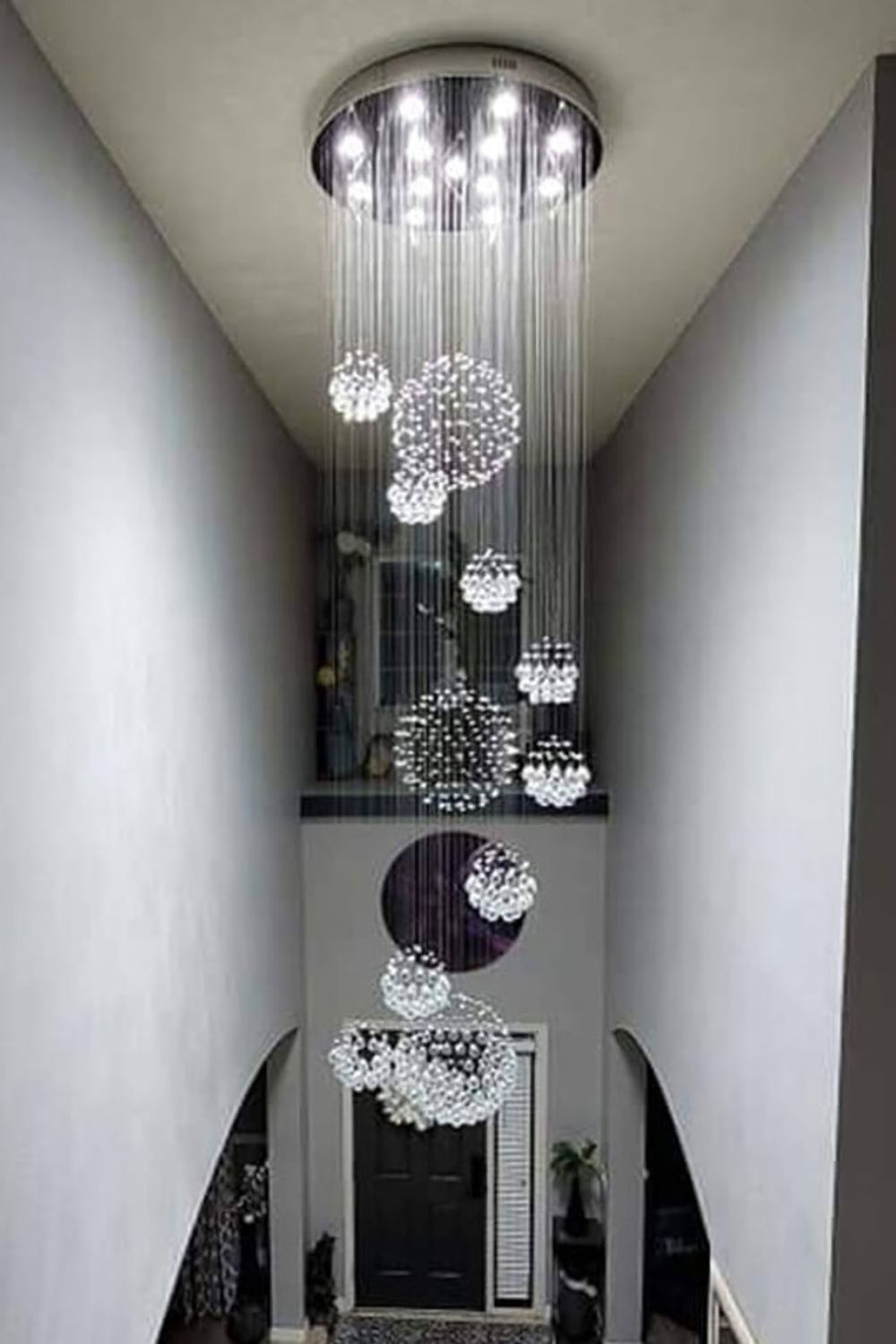 Multi-Balls Chrome Crystal Chandelier - morylighting