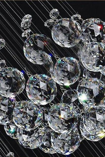Multi-Balls Chrome Crystal Chandelier - morylighting