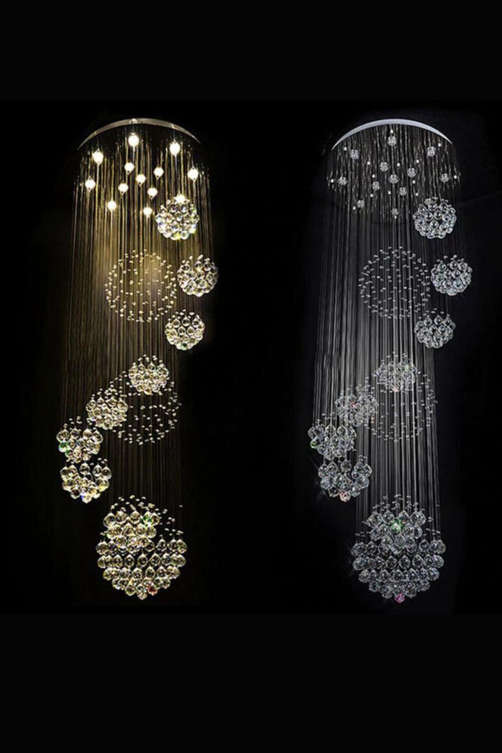 Multi-Balls Chrome Crystal Chandelier - morylighting