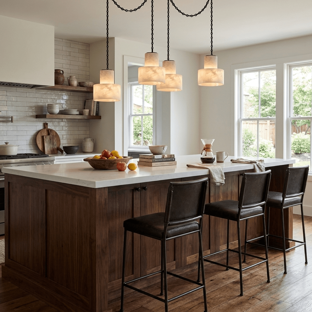Multi-Tier Chain Drum Pendant Lamp