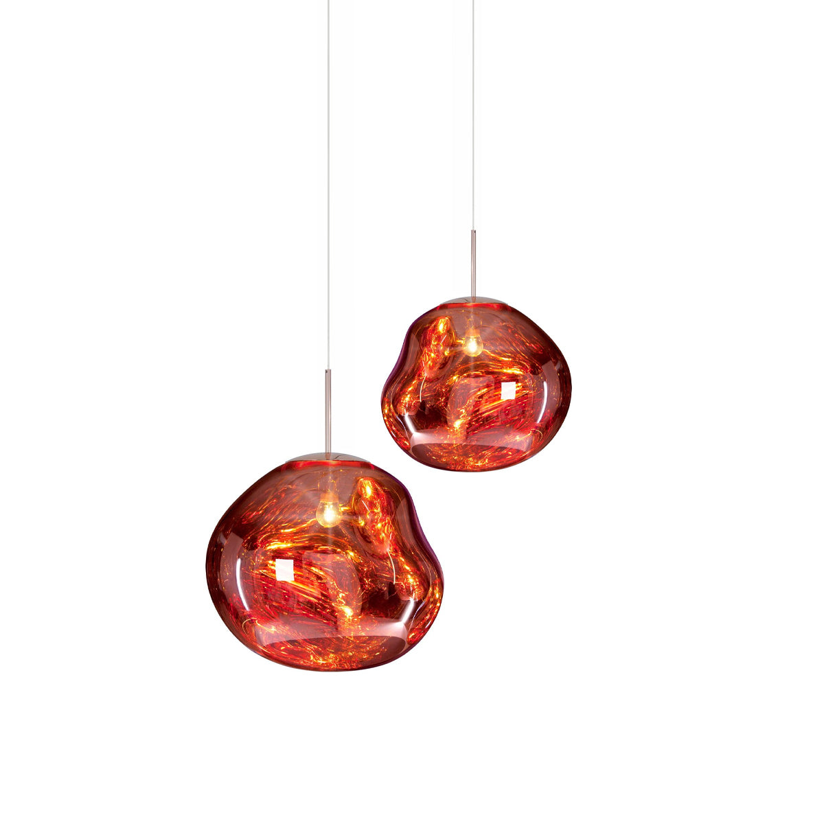 Multi Lava Round Chandelier