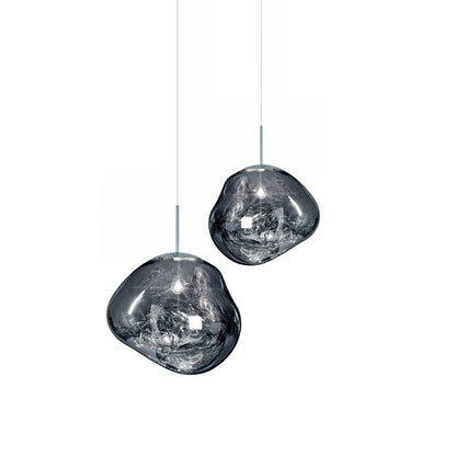 Multi Lava Round Chandelier