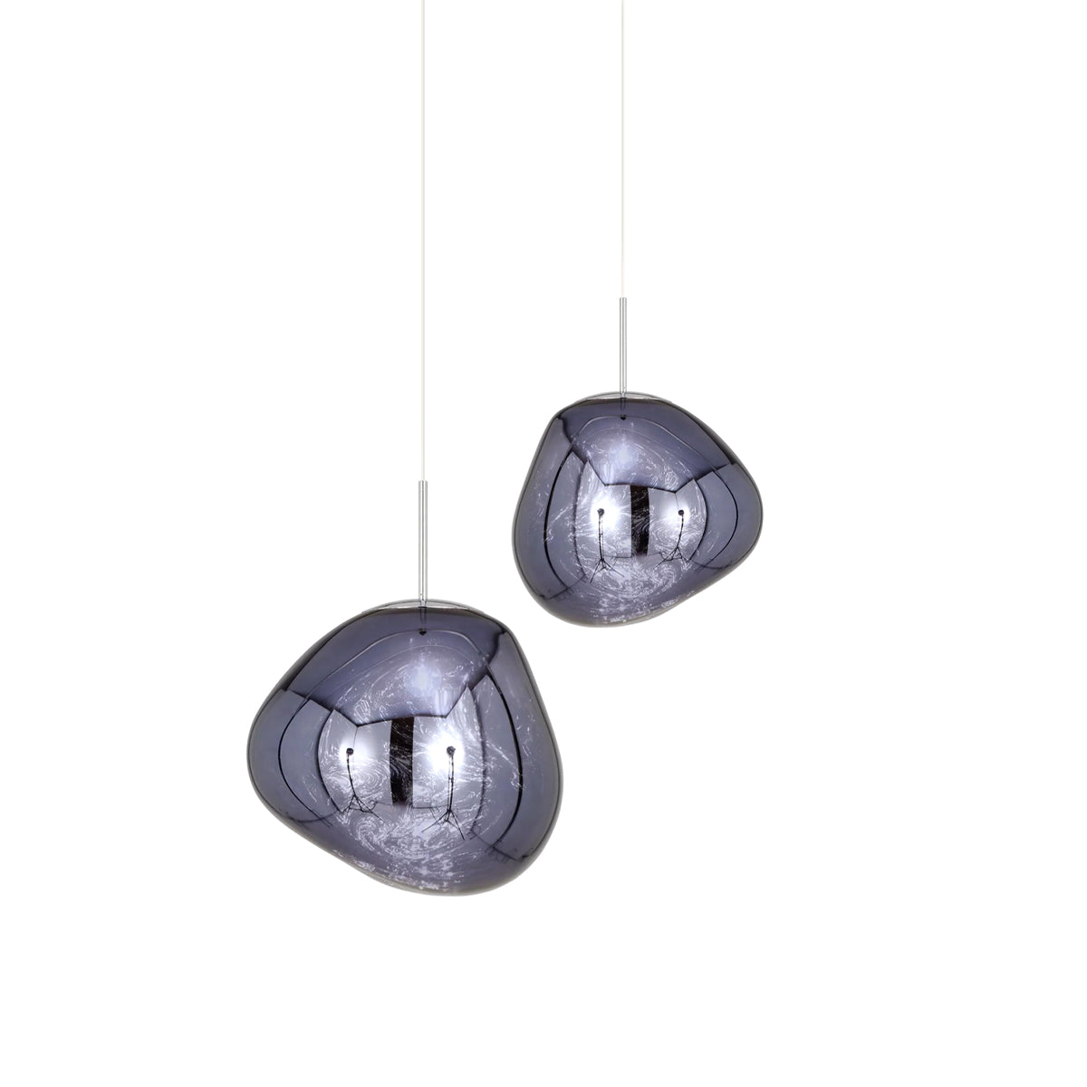 Multi Lava Round Chandelier
