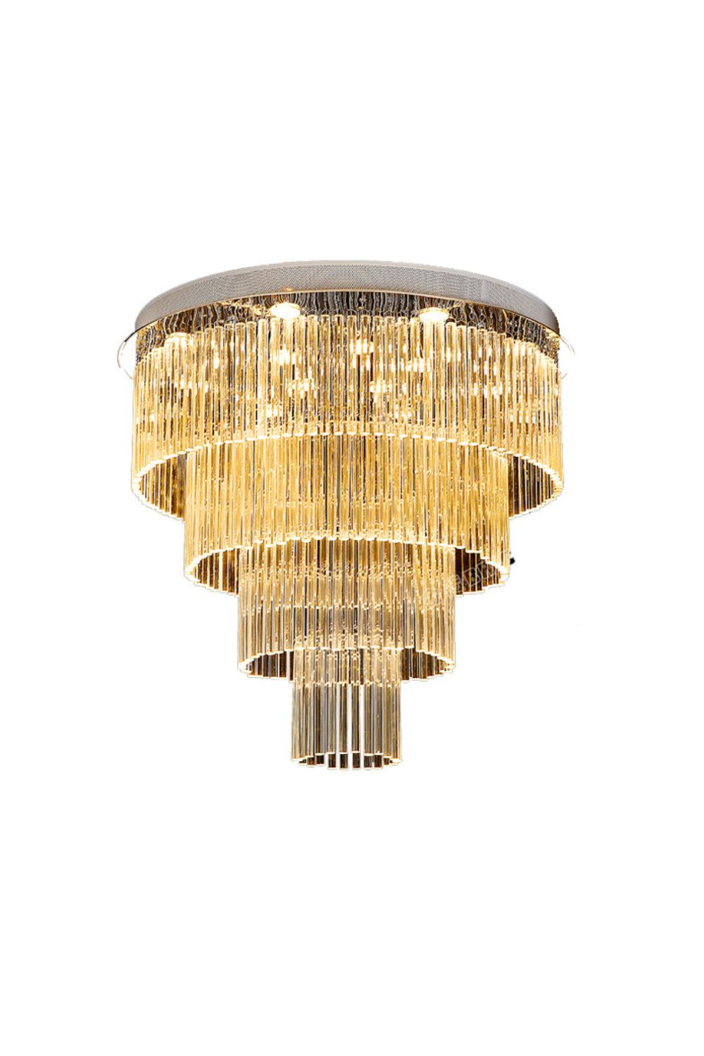 Multi Layers Round Raindrop Chandelier - morylighting