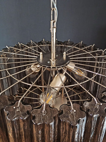Murano Chandelier – 78 tubes – Smoked