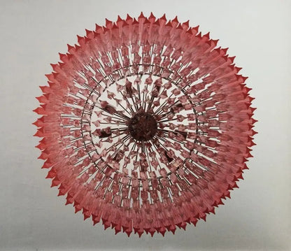 Murano Chandelier – Triedri – 391 prisms – Pink