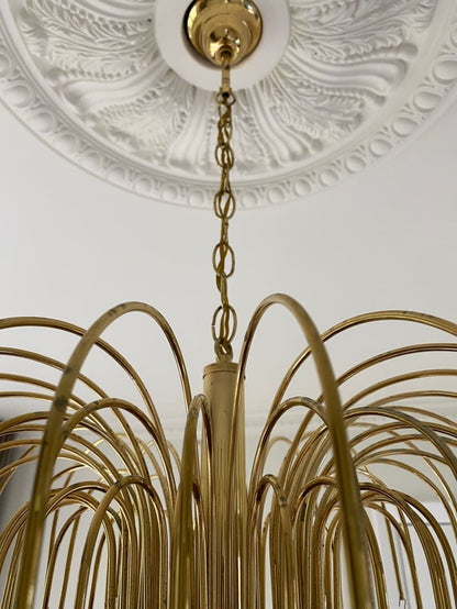 Vintage – Murano Teardrops Chandelier – 70s – Pink prisms