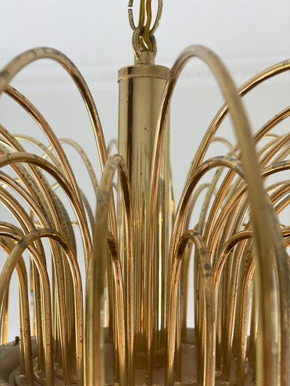 Vintage – Murano Teardrops Chandelier – 70s – Pink prisms