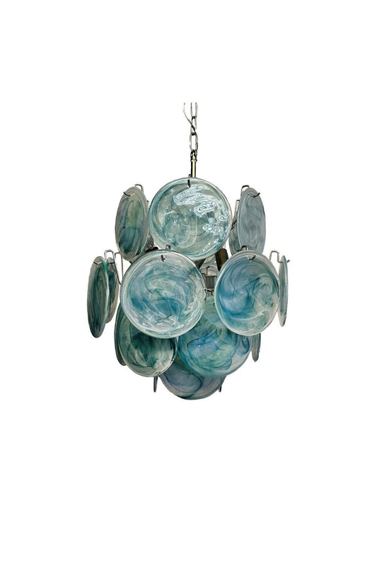 Vintage Art Blue Discs Chandelier | morylighting