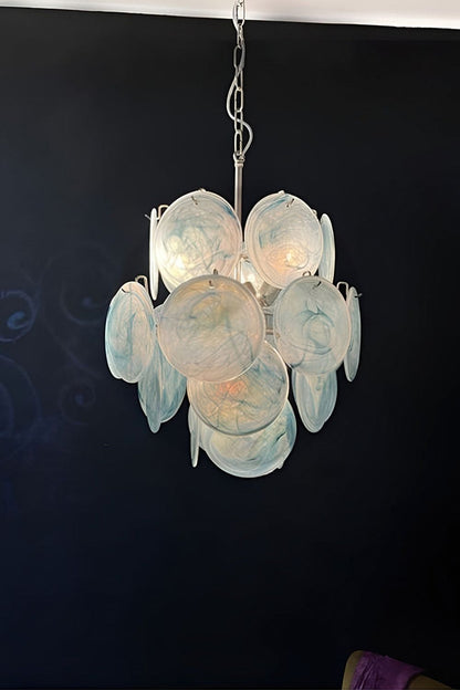 Vintage Art Blue Discs Chandelier - view 17 | morylighting