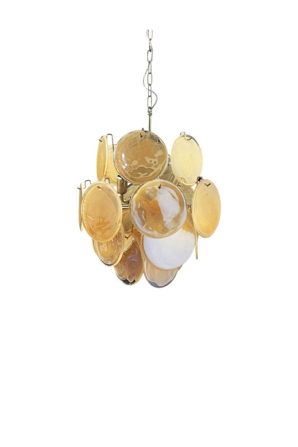 Vintage Art Gold Discs Chandelier | morylighting
