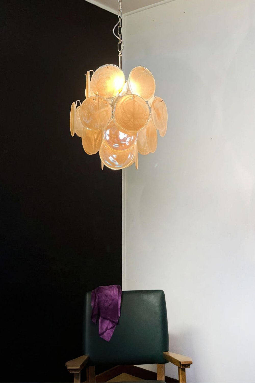 Vintage Art Gold Discs Chandelier - view 3 | morylighting