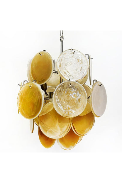 Vintage Art Gold Discs Chandelier - view 21 | morylighting