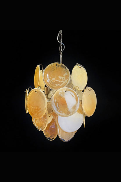 Vintage Art Gold Discs Chandelier - view 18 | morylighting