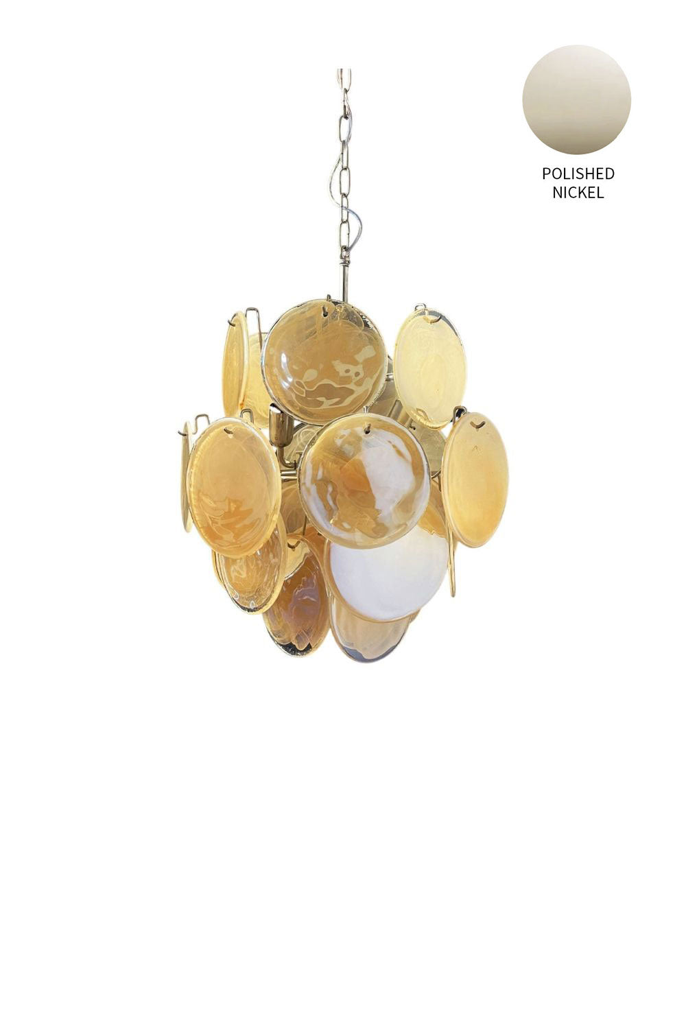 Vintage Art Gold Discs Chandelier - view 23 | morylighting
