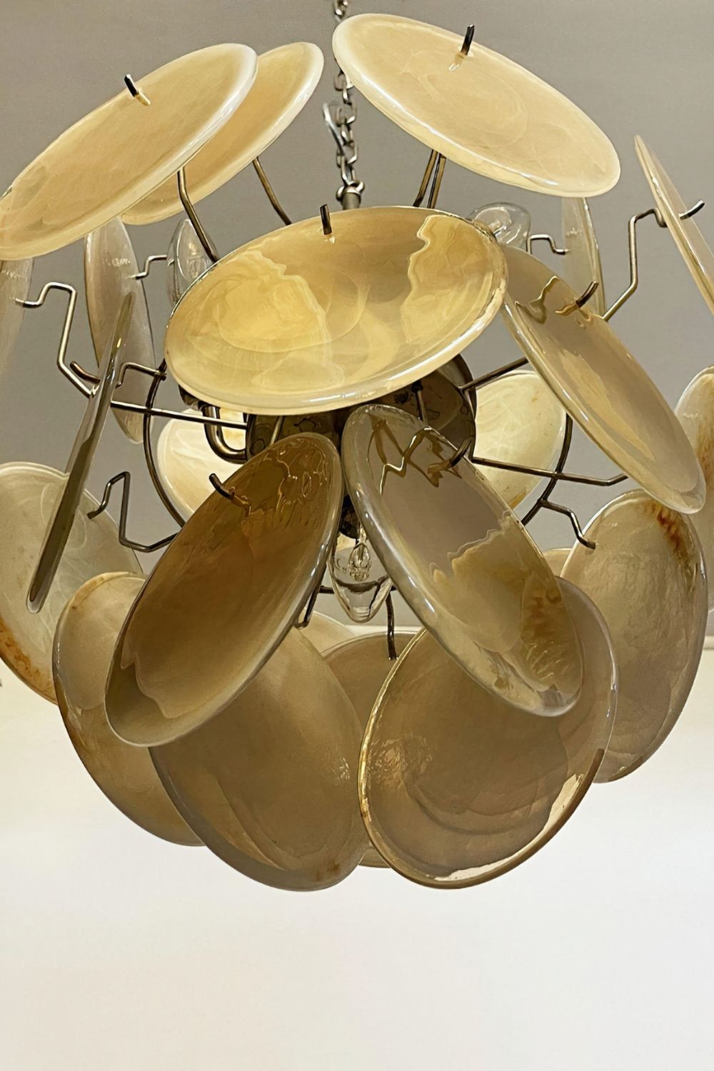 Vintage Art Gold Discs Chandelier - view 20 | morylighting