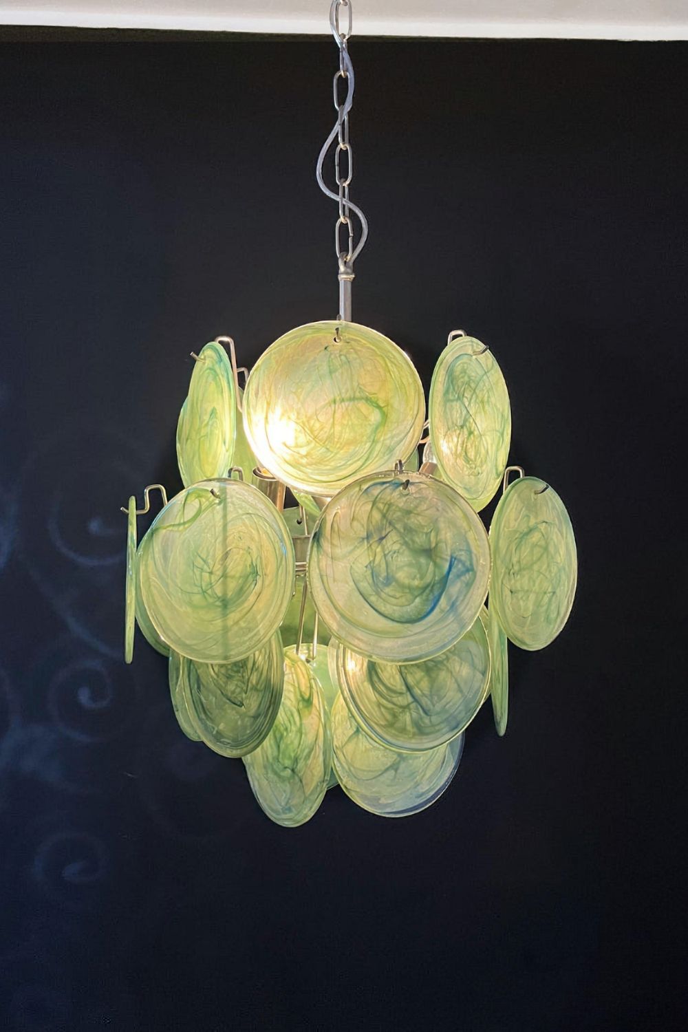 Vintage Art Green Discs Chandelier - view 23 | morylighting
