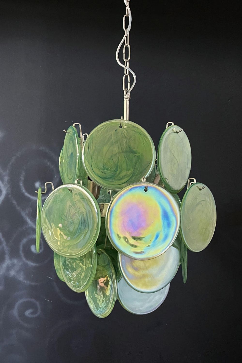 Vintage Art Green Discs Chandelier - view 20 | morylighting