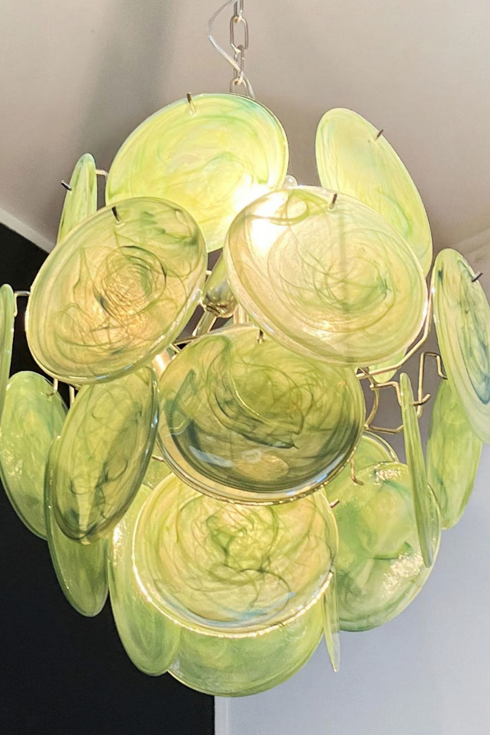 Vintage Art Green Discs Chandelier - view 24 | morylighting