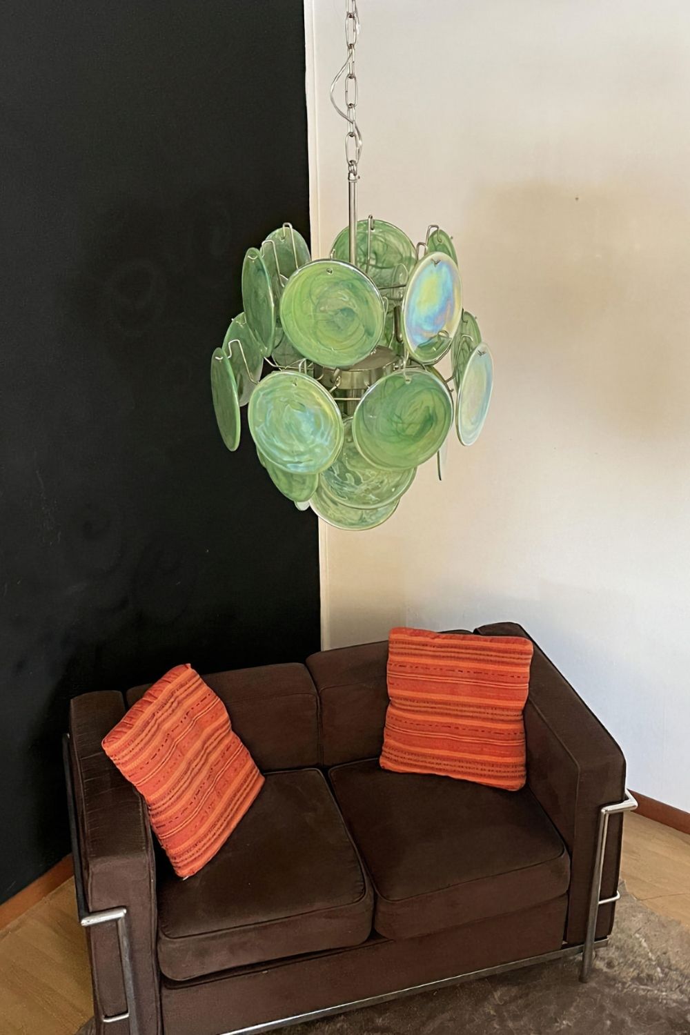Vintage Art Green Discs Chandelier - view 9 | morylighting