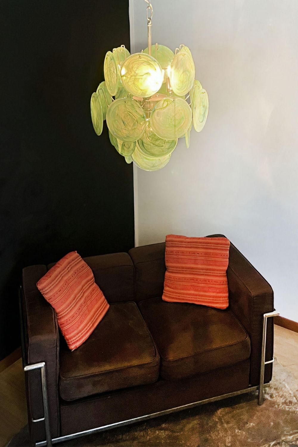Vintage Art Green Discs Chandelier - view 10 | morylighting