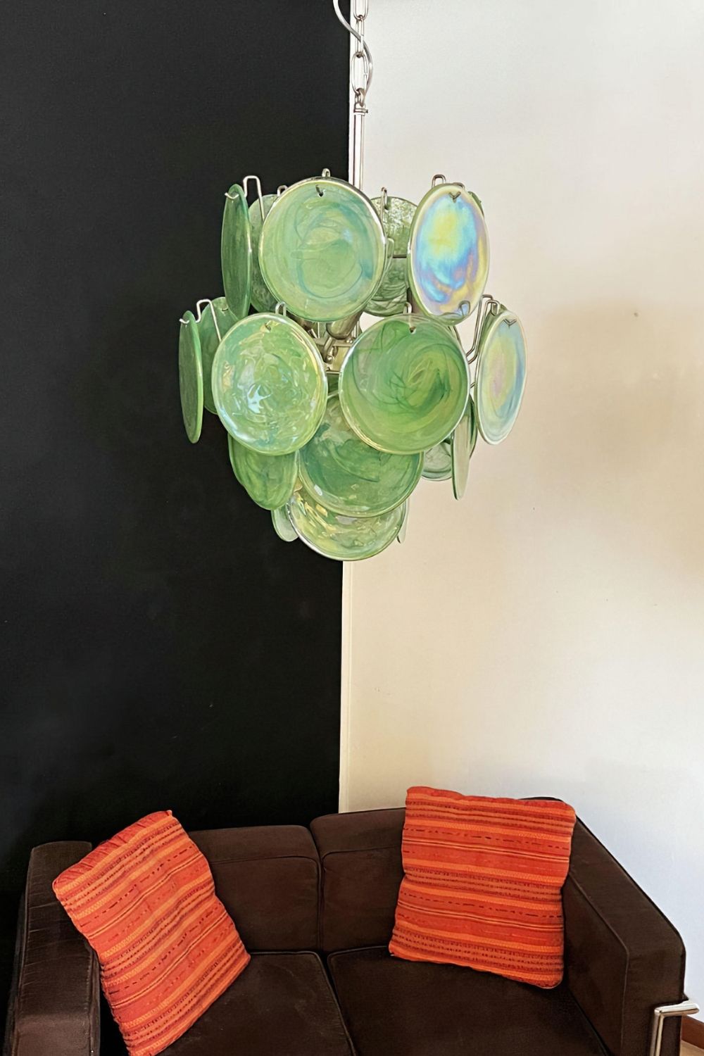 Vintage Art Green Discs Chandelier - view 6 | morylighting