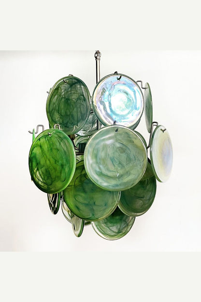Vintage Art Green Discs Chandelier - view 19 | morylighting
